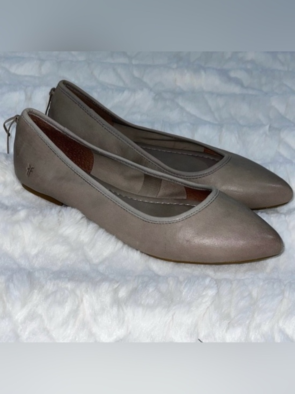 Frye Regina Ballet Flats Taupe